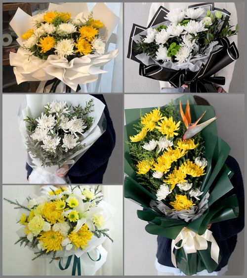 上海奉贤区青村镇金王村白事花束代送